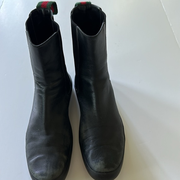 Vintage Leather Gucci Boots - Picture 1 of 8